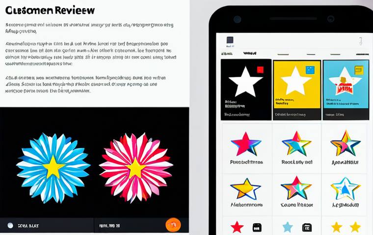 미술문화기획사의 고객 리뷰 관리 전략 - **Prompt:** A vibrant digital collage illustrating the positive impact of customer reviews on a mode...