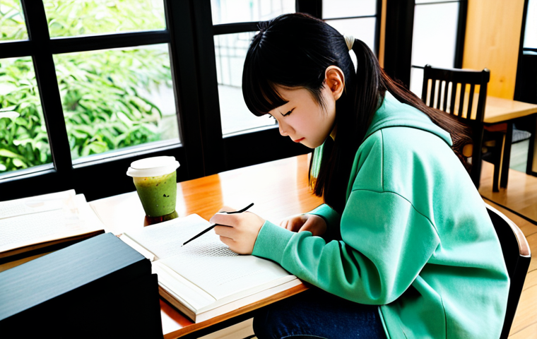 미술문화기획사 자격 시험 준비 스케줄 - Studying for the Exam**

*   A focused student studying for the 美術文化企画会社資格試験 (art and cultural plann...