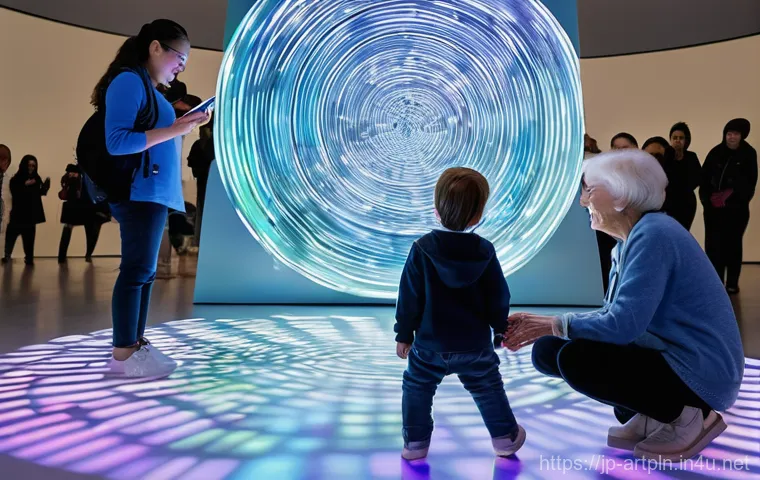 미술문화기획사의 직업적 장단점 분석 - **Prompt:** A dynamic and atmospheric candid photograph showcasing a small, diverse team of 3-4 art ...