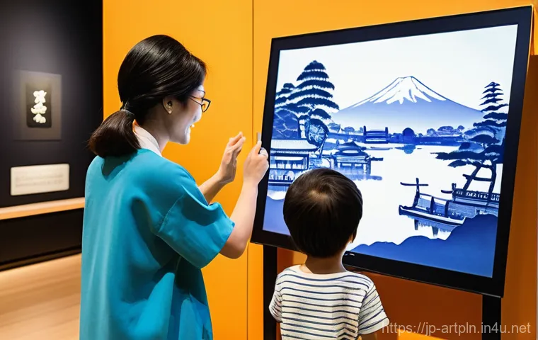 미술문화기획사의 디지털 콘텐츠 제작 사례 - **Prompt 1: Immersive VR/AR Experience at a Digital Art Museum**
    A young woman in her mid-20s, w...